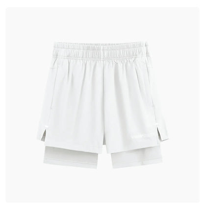 Women Running Shorts High Waist Quick Dry Gym Yoga 2 in 1 Athletic Shorts With Pocket Summer Workout Short Sportswear New