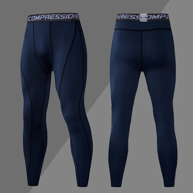 Mens Compression Sweatpants Male Tights Sport Pants for Gym Fitness Running Joggings Workout Trousers Dry Fit Leggings