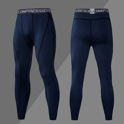 Mens Compression Sweatpants Male Tights Sport Pants for Gym Fitness Running Joggings Workout Trousers Dry Fit Leggings