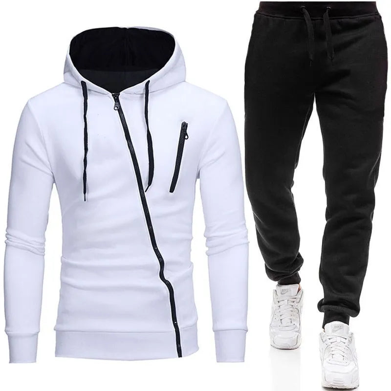Casual Tracksuit Men Hooded Sweatshirt Outfit Spring Autumn Mens Sets Sportswear 2020 Male Hoodie+Pants 2PCS Jogging Sports Suit