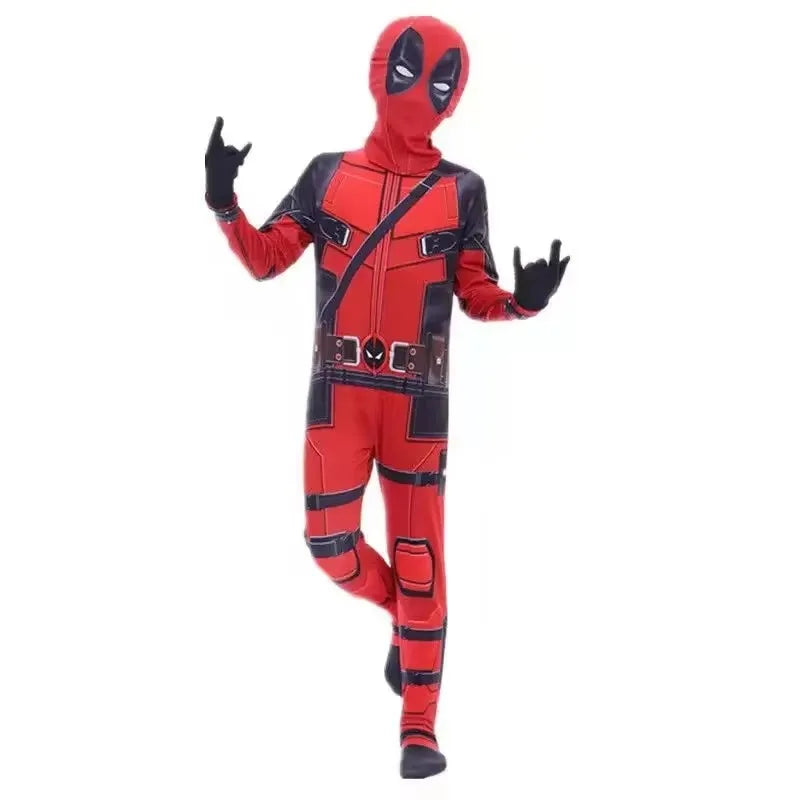 Kids Superhero Spiderman Cosplay Costume Iron Man Black Panther Zentai Jumpsuit Bodysuit Halloween Party Costumes for Boys Girls