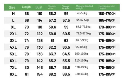 Jaqueta Masculina para Acampamento Quebra-Vento Casaco Plus Size 8GG Moda Casual Jaqueta Impermeável Masculina Cor Sólida Roupa Externa Tamanho Grande