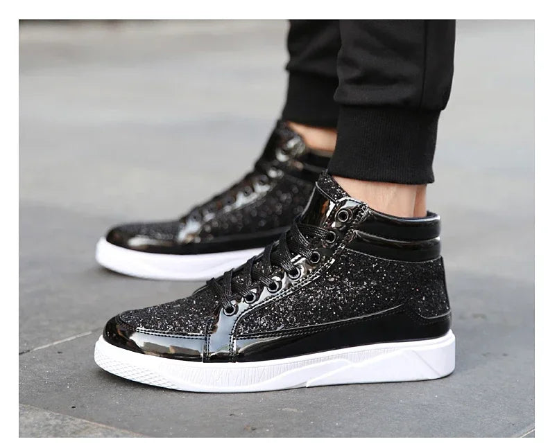 Mens Casual Shoes Non-slip Sports Outsole  Light High-top Men Fashion Boots Wear-resistant Male Sneakers 48
