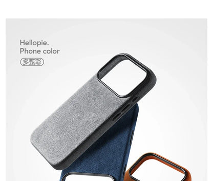 Italian Case for IPhone 17 Pro Max 17Pro with MagSafe Wallet Camera Button Magnetic Cover Orange Blue Protective Case