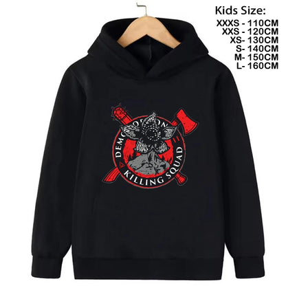 Hoodies Kids Cartoon Anime Print Clothes Streetwear Basic Boys Tops Children Sweatshirts