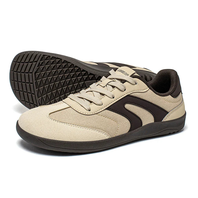 Barefoot Wide Toe Sneakers Unisex Zero Drop Minimalist Canvas Shoes Non Slip Lace Up Walking Sneaker