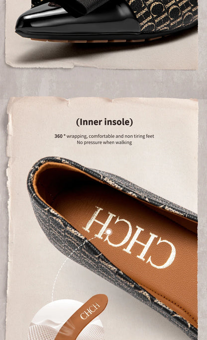 Flat Shoes 2025 Women's  New Pointed Shoes Bow Flat Shoes Woman Commuter