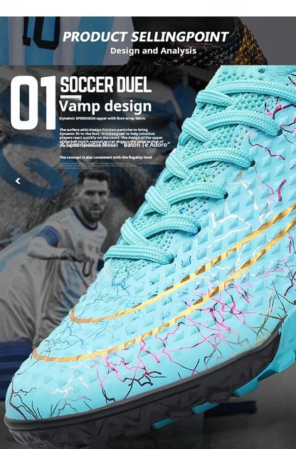 Refreshing Breathable Feet Children's Non-slip Fashion Casual Sports Shoe Youth Soccer Shoes Indoor Outdoor Grass Training Shoes
