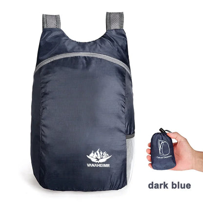 15L Lightweight Packable Backpack Foldable ultralight Outdoor Folding Backpack Travel Sports Bag Hiking Daypack for Men Women