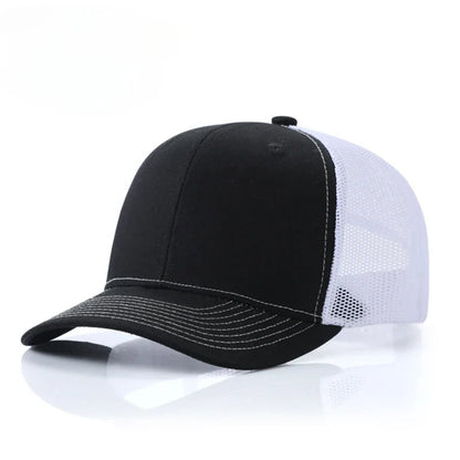Custom embroidered logo hat Men's and women's mesh cap cotton baseball cap design DIY picture printing logo hat Summer sun hat