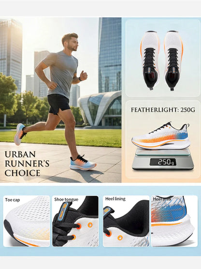 Men Jogging Sports Shoes Carbon Plate Professional Cushioning Sneakers Male Outdoor Breathable Non Slip Running Shoes