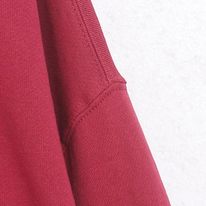 Embroidery Sweatshirt Women O Neck Pullover Tops Female Casual Loose Jumper Oversized Unisex Couple