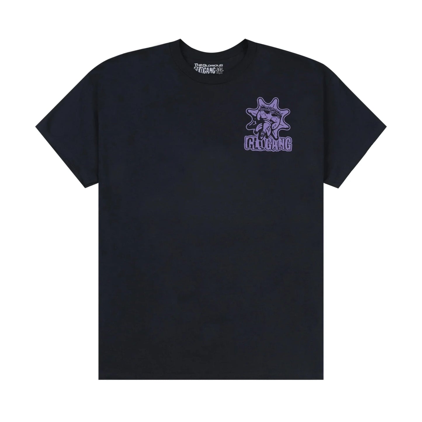 Glogang Men's Trendy Short-Sleeve T-Shirt Fashionable Street Style Harajuku Style Y2K Crew Neck Short-Sleeve Pure Cotton T-Shirt