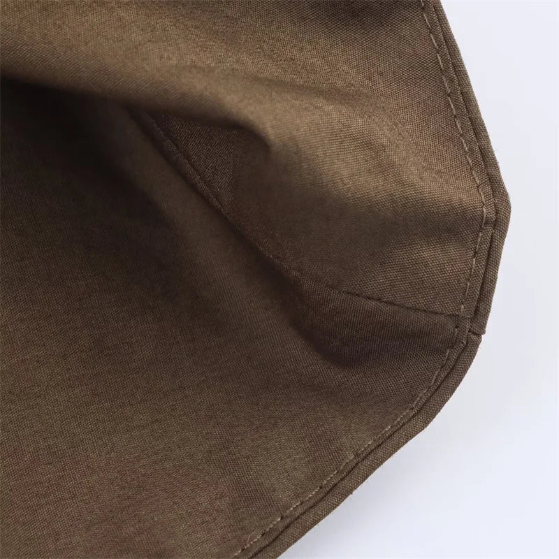 Women's Dress Fall 2025 New Solid Color Long Sleeve Shirt Style A-Pendulum Dress Belt Decoration Casual Fashion Personality