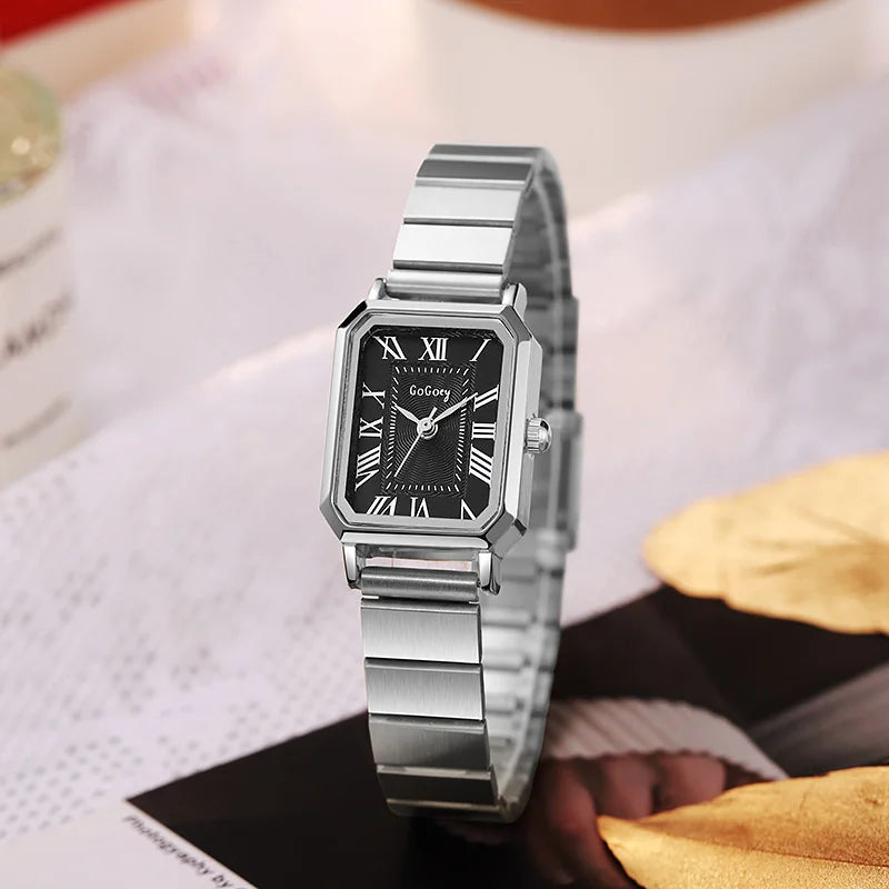 Luxury Women Quartz Watch Casual Fashion  Stainless Steel Strap Wristwatch Relojes Para Mujer Ladies Gifts