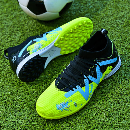 Men's football shoes, adult TF broken nail lightweight rubber anti slip professional match shoes, essential for fans