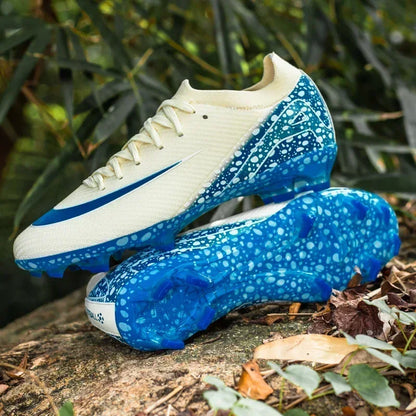 New Men Football Boots Professional Boys Soccer Shoes Ankle Sports Shoes Non-Slip TF/FG Match Sneakers Unisex Comfortable