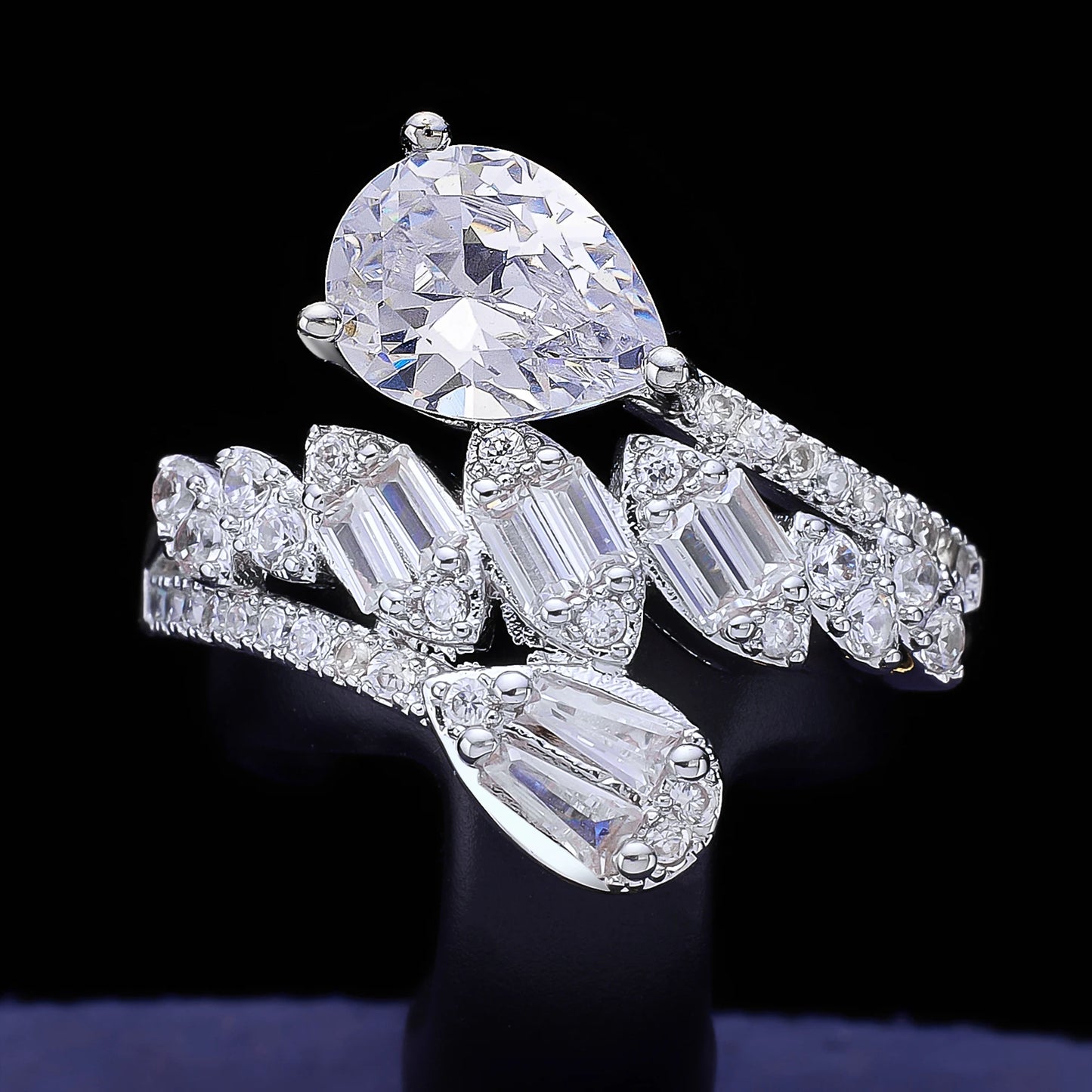 4 Pcs Super Luxury Cubic Zirconia Bridal Wedding Party Costume Nigerian Dubai Jewelry Set for Brides Accessories