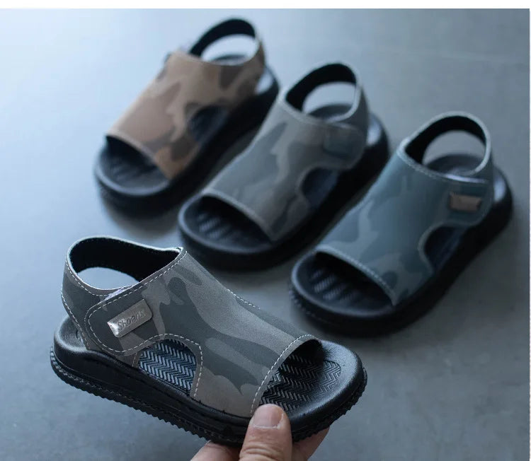 Boys' Sandals 2025Summer New Soft Soled Kid Shoe 1-16y Light Sandals for Girls Casual Beach Shoes Anti Slip Boys Shoe Sandalias
