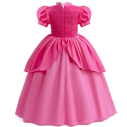 Kids Girl Princess Dress Cosplay Princess Costume Children's Birthday Carnival Dress Girls Party Dress Performance Costume