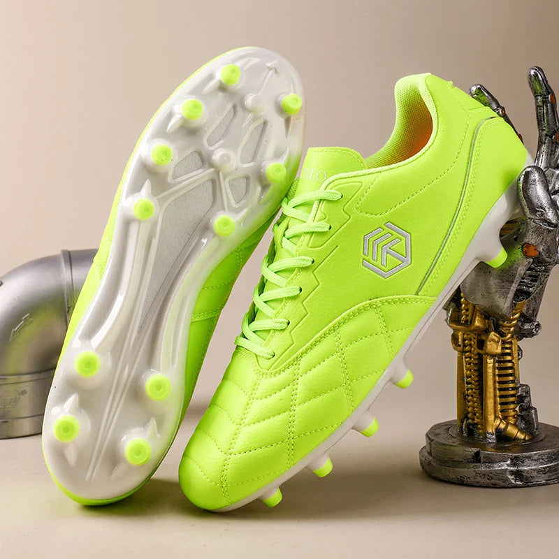 New Men Football Boots Grass Breathable Match Outdoor Sport Soccer Shoes Cleats Long Spikes Comfortable Training Boys Non Slip
