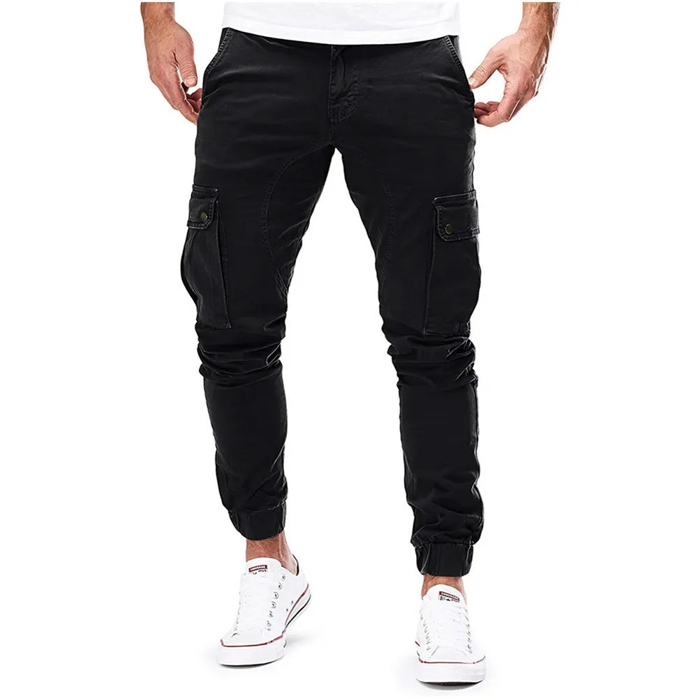 Casual Men Pants Summer Multiple Pockets Cargo Pants Quick Dry Thin Trousers Outdoor Hiking Workout Breathable Long Pant New