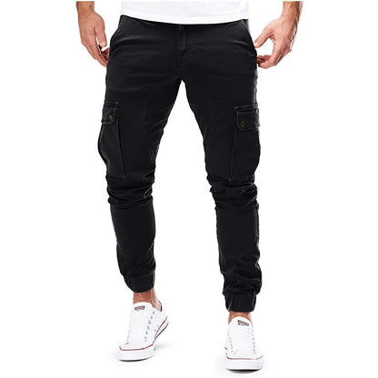 Casual Men Pants Summer Multiple Pockets Cargo Pants Quick Dry Thin Trousers Outdoor Hiking Workout Breathable Long Pant New