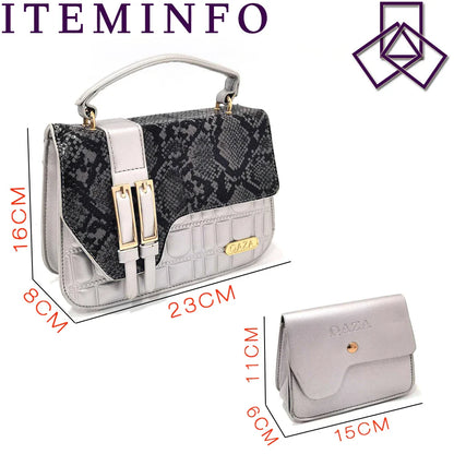 Retro Design!Three-Piece Set Peach Color Patent Leather Bag With Ribbon For Women, Classic High-Heeled Shoes