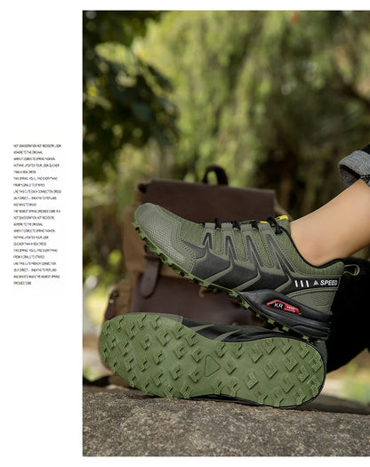 Men Women Waterproof Hiking Shoes Outdoor Camping Trainers Mountain Climbing Trekking Sneakers Walking Hunting Tactical Boots