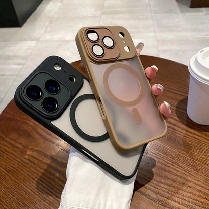 Matte Magnetic Wireless Charge Case For iPhone 17 Pro Max 17 Air 17 Pro 17 Lens Glass Film Clear Hard Bumper Back Cover
