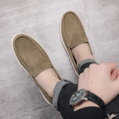 Calçados Masculinos Leves Casuais, Tênis Masculino Respirável para Caminhada, Mocassins, Sapatos Preguiçosos, Sapatos de Condução Antiderrapantes, Sapatos Confortáveis de Pano