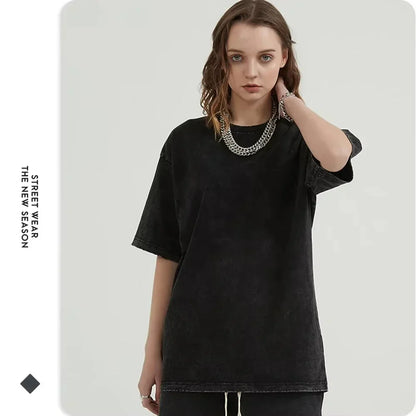 T-shirt Man Women Short Sleeve Tee Streetwear Loose Casual Tops Summer Y2k