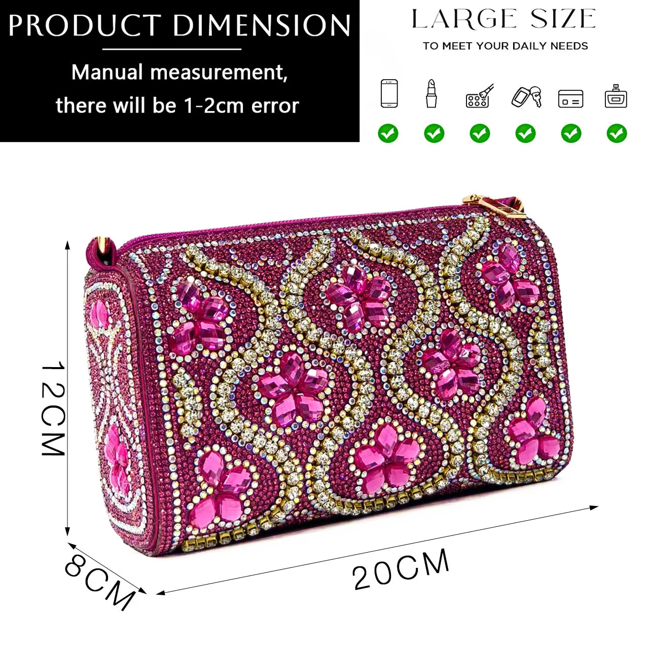2024 Summer New Design Specials Italian Women Shoes and Bag Set in Royal Green Color Comfortable Heels With Rhinestone for Party