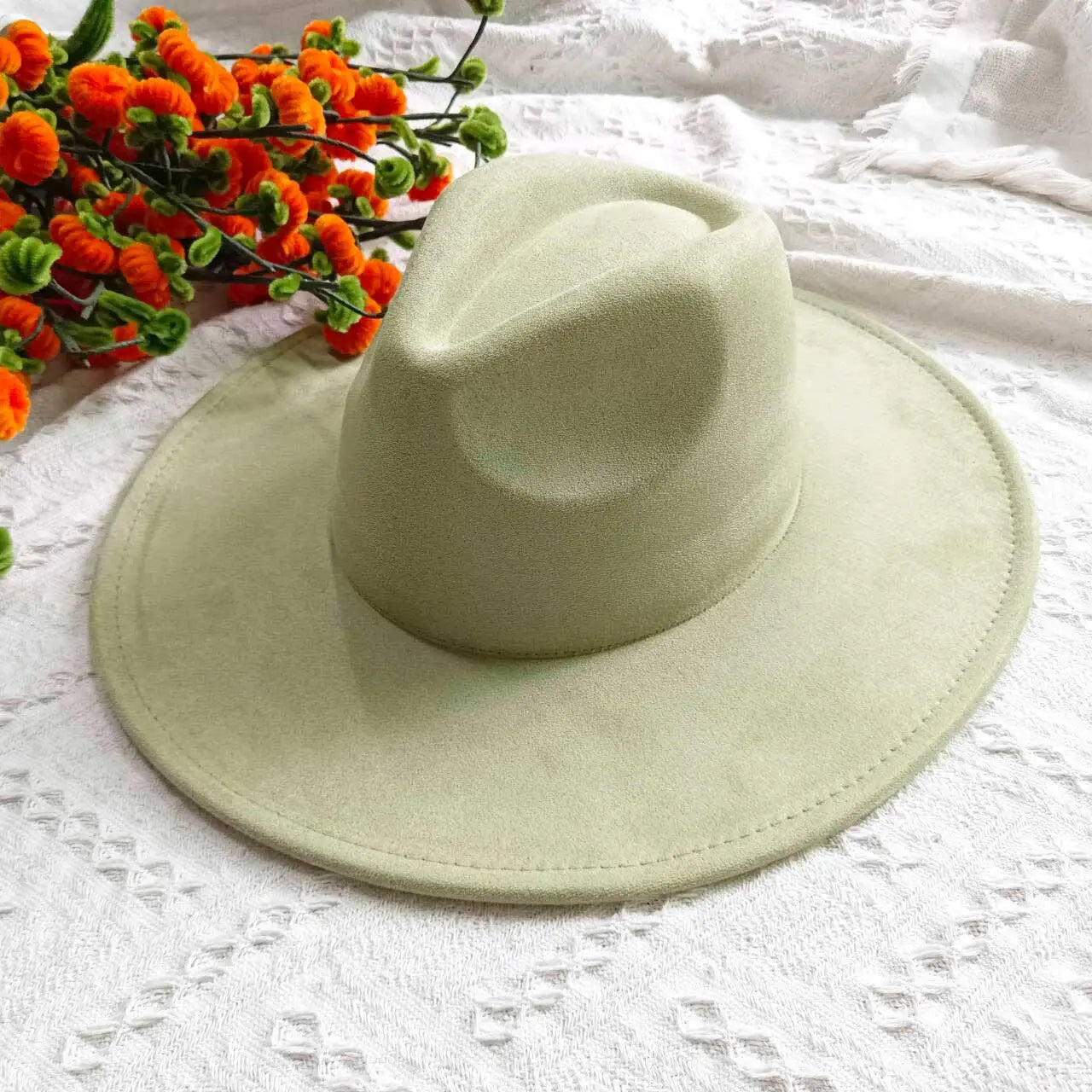 Hats Blank Hats for Burning Multicolor teardrop shaped Top 9.5cm Brim Unisex Jazz Hat Church Hat