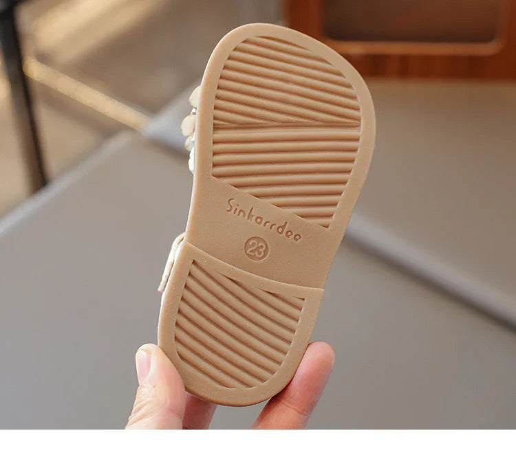 2026 High Quality Girls Sandals Flower Sweet Soft Children's Beach Shoes Kids Cute Summer Floral Sandals Princess Fashion 22-31