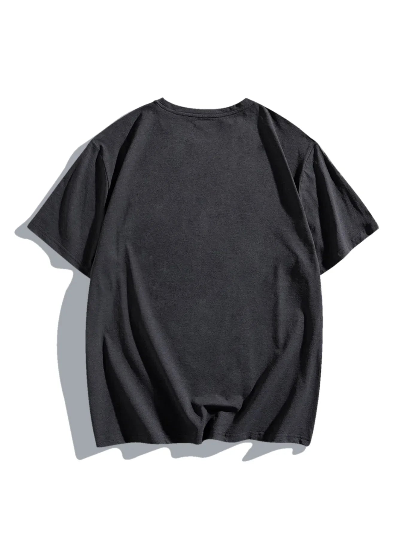 Men's summer 100 cotton fashionable casual loose plus size Compass pattern printed sports round neck short sleeved T-shirt top