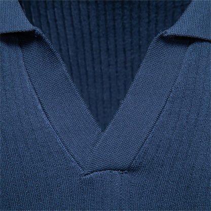 Men's Classic Polo Shirt Solid Color Breathable Elegant Casual Luxury Old Money Style for Men