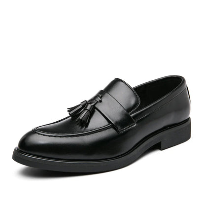 Tassel Wedding Leather Shoes Men Classic Formal Leather Loafers Male Dress Casual Business Shoes For Men Social Brogues Shoes