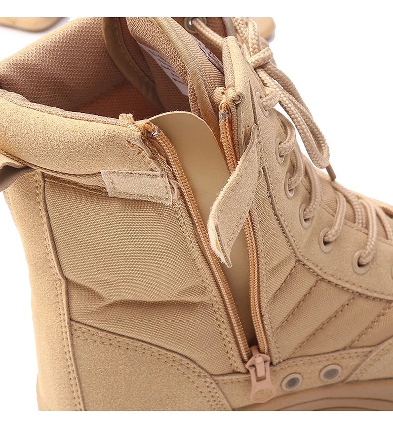 Men's Boots 2026 New Tactical Boots Special Force Desert Combat Boots Men Work Shoes Outdoor Hiking Ankle Boots