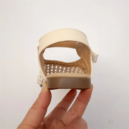 Children's Summer Sandals New Soft Bottom Kids Sandals for Girls Fashion Sequin Causal Beach Shoes Non-slip Breathable Mesh