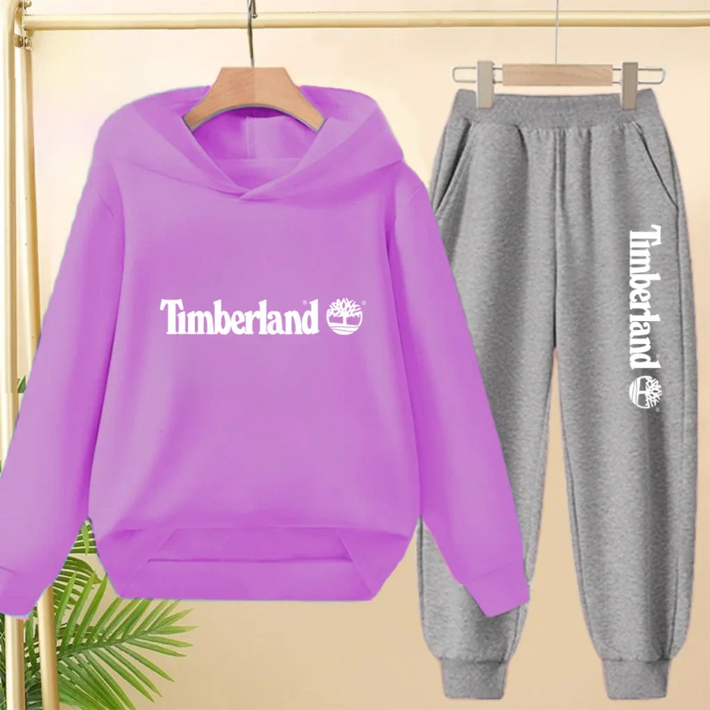 Children Clothing Autumn Winter Hoodie Coat Sweatshirt Top+Trousers Boys Girls Toddler 3-12Yrs Casual Kids Charming Pullover Set