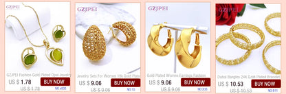 Conjuntos de Joias de Cor Dourada para Mulheres, Conjuntos de Colares para Mulheres, bijoux de mode, conjuntos de joias