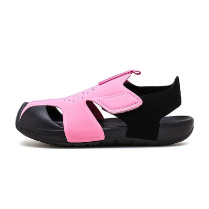 Kids Sport Sandals Summer Boys Closed-Toe Water Shoes, Non-Slip Luxury Beach Flat Shoes for Toddler Boys Girls