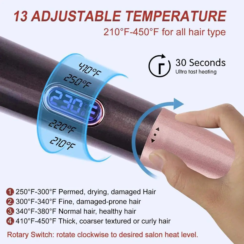 2026 New Hair Straightener Curler 2 in 1 Negative Ion Fast Heating Styling Iron Professional Flat Iron Curling Tool Home Travel