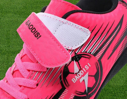 Youth Kids Professional Soccer Cleats Football Boots Non Slip Breathable Lightweight Training Shoes Boys Girls Match Sneakers