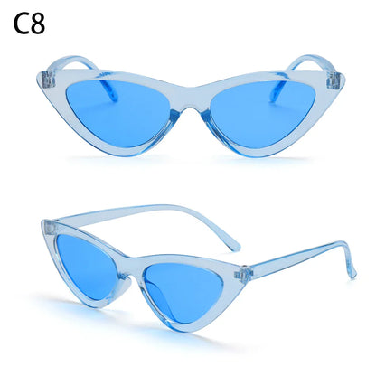 Eyewear Sun Shades Female Shades Vintage Small Triangle Sunglasses