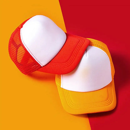 Fashion Unisex Plain Baseball Cap Adjustable Trucker Baseball Cap Snapback Mesh Curved Mens Womens Sun Summer Hat