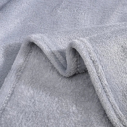 Solid Color Flannel Blanket Soft Warm Coral Fleece Velvet Blanket Winter Sheet Sofa Office Air Conditioning Yoga Nap Blanket