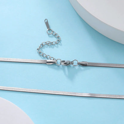 Stainless Steel Snake Chain Necklace for Women Men Gold Color Herringbone Choker Neck Chains 2026 Trend Jewelry Gift Hot