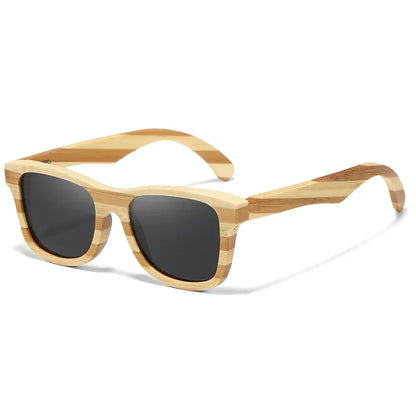 Natural Zebra bamboo adult sunglasses Manual polarized glasses Mirror coated lens Glasses Gift box 8621C